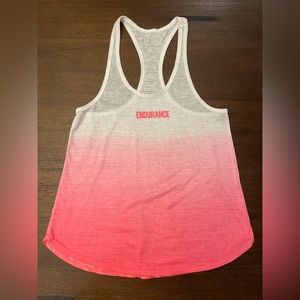 Pink ombré endurance tank top